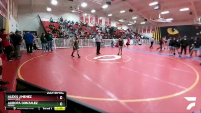 143 lbs Quarterfinal - Alexis Jimenez, Valley View vs Aurora Gonzalez, Perris