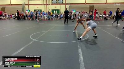 105-110 lbs Semifinal - Marie Sharp, Jersey 74 vs Jack Cole, Combine