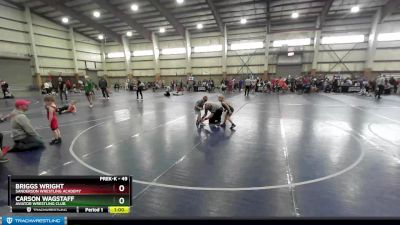 49 lbs Semifinal - Carson Wagstaff, Aviator Wrestling Club vs Briggs Wright, Sanderson Wrestling Academy