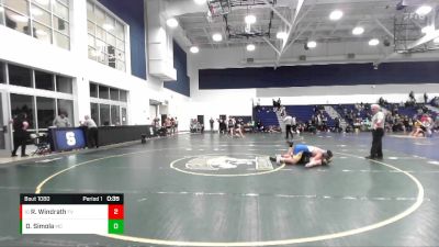 165 lbs Cons. Round 4 - Rocky Windrath, Fountain Valley vs Dominic Simola, Mira Costa