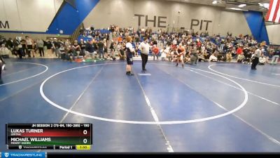 190 lbs Semifinal - Lukas Turner, Uintah vs Michael Williams, Mount Ogden