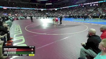 D3-215 lbs Semifinal - Joe Schoeder, Cedar Grove-Belgium vs Bode Brokopp, Iowa-Grant/Highland