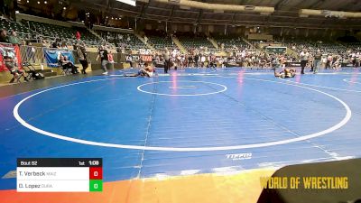 115 lbs Round Of 16 - Talon Verbeck, Maize Wrestling Club vs Deven Lopez, Duran Elite