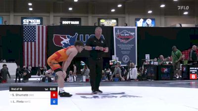 86 kg Rnd Of 16 - Seth Shumate, Ohio vs Leonard Pinto, Nebraska Wrestling Training Center