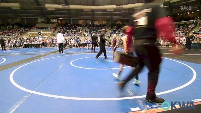 54 lbs Round Of 16 - Alexus Dunagan, Perry Youth Wrestling vs Chloe Crelia, Elgin Wrestling