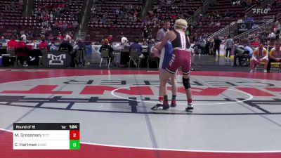 121 lbs Round Of 16 - Myles Grossman, Gettysburg vs Collier Hartman, Canon-McMillan