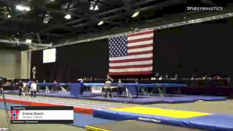 Emma Speck - Tumbling, Midwest Training - 2021 USA Gymnastics Championships