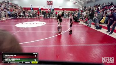 68-72 lbs Round 2 - Axton Linsacum, Junior Bulldogs vs Josiah Shaw, Eaton Reds WC