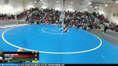 120 lbs Champ. Round 3 - Ian Rigo, Pinedale vs Wade Whiting, Mountain View