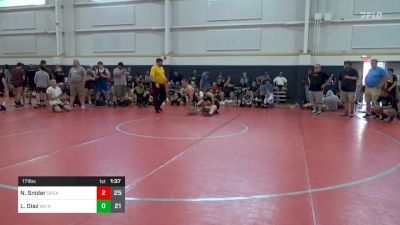 171 lbs Pools - Nolan Snider, Grease Monkeys vs Lj Diaz, WV North Central Elite - Vengeance