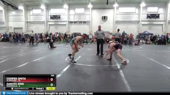 132 lbs Round 7 (10 Team) - Cooper Smith, Gladiators vs Dakota King, Barnesville