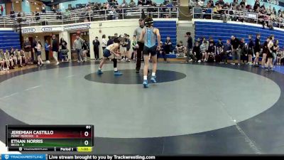 80 lbs Round 2 (4 Team) - Ethan Norris, Delta vs Jeremiah Castillo, Perry Meridian