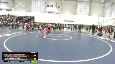 105 lbs Round 2 - Jasmine Brucato, Divas Of Destruction Wrestling Club vs Colleen Hilderbrant, Whitney Point Youth Wrestling Club