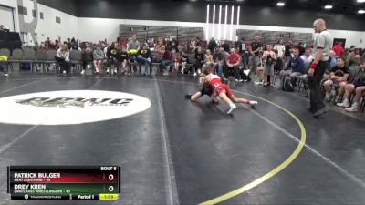 80 lbs Round 2 (8 Team) - Patrick Bulger, Heat Lightning vs Drey Kren, LAW/Crass Wrestling(WI)