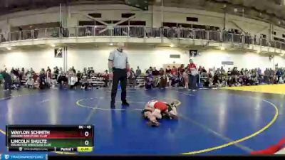 45 lbs Cons. Round 5 - Waylon Schmith, Dragon Wrestling Club vs Lincoln Shultz, Rochester Wrestling Club