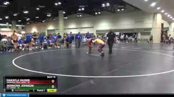 185 lbs Quarters & Wb (16 Team) - Makayla Vasser, Nebraska Tidal Wave vs Derriona Johnson, STL Green