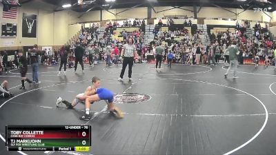 76 lbs Round 1 - Toby Collette, Cane Bay Cobras vs Tj Markijohn, Sly Fox Wrestling Club