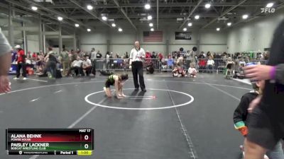 100 lbs Cons. Semi - Alana Behnk, Power House vs Paisley Lackner, Bobcat Wrestling Club