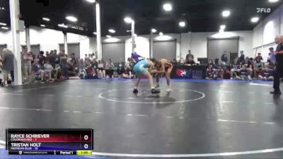 125 lbs 2nd Wrestleback (8 Team) - Rayce Schriever, Colorado Red vs Tristan Holt, Michigan Blue