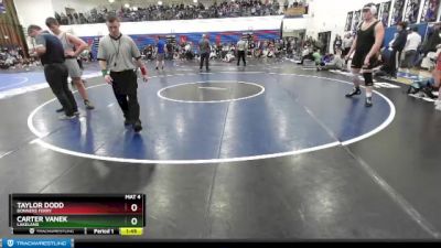 285 lbs Semifinal - Taylor Dodd, Bonners Ferry vs Carter Vanek, Lakeland