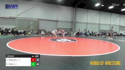 150 lbs Rr Rnd 5 - Elijiah Peterson, Untouchables 14u White vs Elijah Davis, LWA 14u