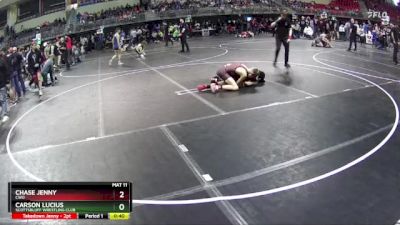 117 lbs Quarterfinal - Chase Jenny, CWO vs Carson Lucius, Scottsbluff Wrestling Club