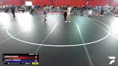 126 lbs Quarterfinal - Jordan Rasof, IL vs Joshua Vazquez, IL