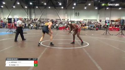 174 lbs Consi of 8 #1 - Josef Johnson, Harvard vs Nolan Kistler, California Baptist Universtiy