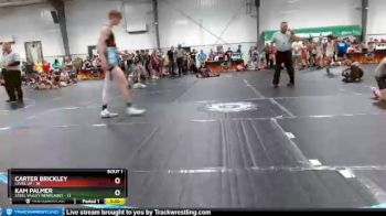 129 lbs Round 1 (8 Team) - Carter Brickley, Level Up vs Kam Palmer, Steel Valley Renegades