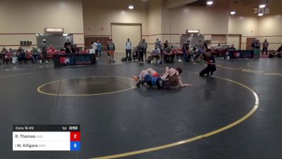 62 kg Cons 16 #2 - Ryder Thomas, Avalanche Wrestling Association vs Marcus Killgore, Grindhouse Wrestling Club