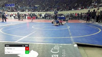 92 lbs Consi Of 16 #1 - Joseph Kersey, Lions Wrestling Academy vs Ashton Fee, Enid Junior High