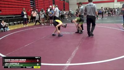 85 lbs Cons. Round 3 - Levi Sheffield, Gulf Coast Wrestling Club vs David Walker Reiber, North Alabama Elite Wrestling