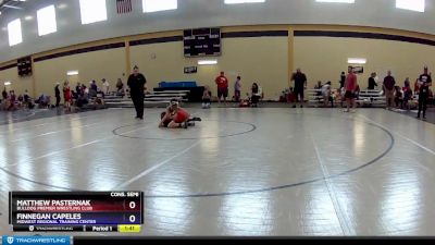 82 lbs Cons. Semi - Matthew Pasternak, Bulldog Premier Wrestling Club vs Finnegan Capeles, Midwest Regional Training Center