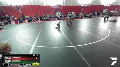 53 lbs Quarterfinal - Bentley Millard, Wisconsin vs Briggs Whiting, Illinois