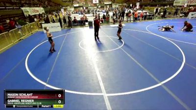 87 lbs Cons. Round 4 - Gabriel Regnier, Socal Grappling Wrestling Club vs Mason Schlaht, Sunkist Kids/Monster Garage