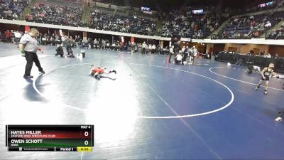 56 lbs Cons. Round 3 - Hayes Miller, Eastern Iowa Wrestling Club vs Owen Schott, Iowa