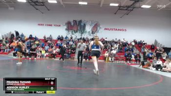 145 lbs 1st Place Match - Prashna Tamang, Oxford HS Girls (MS) vs Addison Hurley, Tupelo High School