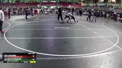 110 lbs 1st Place Match - Cruzer Dominguez, MWC Wrestling Academy vs Coy Childers, Nebraska Elite Wrestling Club