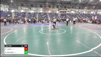 126 lbs Round Of 32 - Deven Lopez, Duran Elite vs Benjamin Whitright, Cheyenne East HS