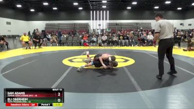 90 lbs Placement Matches (8 Team) - Sam Adams, Junior Terps Xtreme (MY) vs Eli Oberheim, Team Missouri (MO)