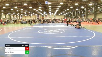 132 lbs Consi Of 32 #1 - Ryker Evans, ME vs Caleb Herring, SC