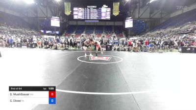 182 lbs Rnd Of 64 - Sawyer Muehlbauer, Washington vs Caleb Close, Pennsylvania