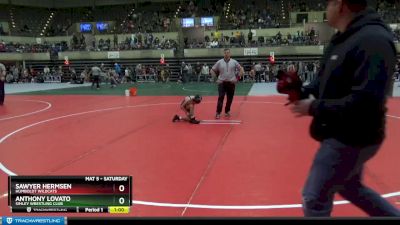 60 lbs Semifinal - Sawyer Hermsen, Humboldt Wildcats vs Anthony Lovato, Simley Wrestling Club