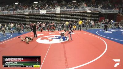 59 lbs Quarterfinal - Levi Brandemuehl, Douglas Wrestling Club vs Larry Clark, Cowboy Kids Wrestling Club