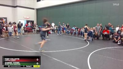 80 lbs 1st Place Match - Gabriel Daniel, Pelion Youth Wrestling vs Toby Collette, Cane Bay Cobras