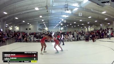 138 lbs 3rd Place Match - Laila Cuevas, Nebraska vs Grace Dack, Nebraska