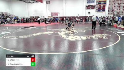 132 lbs Quarterfinal - Jay Chase, Sheehan* vs Naveen Rodriguez, Coventry