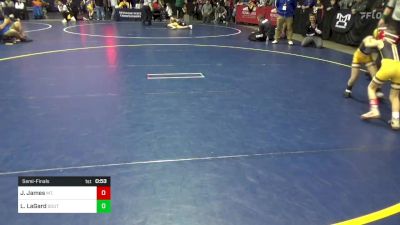 45 lbs Semifinal - Joseph James, Mt. Pleasant vs Luke LaGard, South Side