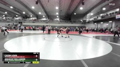 140 lbs Cons. Round 4 - Brendan Wallander, Rogue Warrior Wrestling-AAA vs Caysin Lewis, Rogersville Wrestling Club-AA