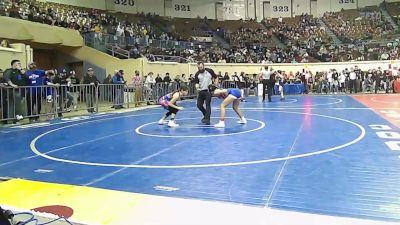 110 lbs Consi Of 8 #1 - Gabrielle Bevenue, Bixby vs Ayva Perez, Hinton Takedown Club